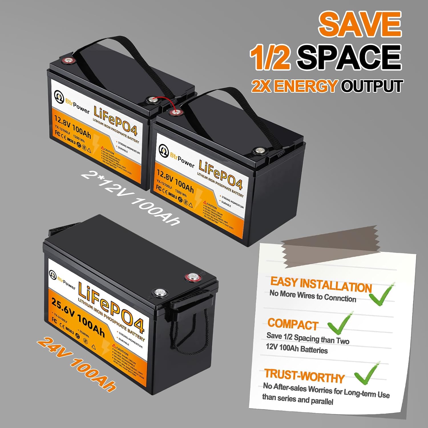 Batterie au lithium 24V 100Ah, - Lithium Battery 100Ah avis et prix