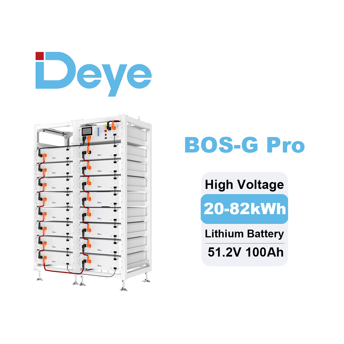 Deye LiFePO4 ESS BOS-G Pro Bat - Lithium Battery 100Ah avis et prix