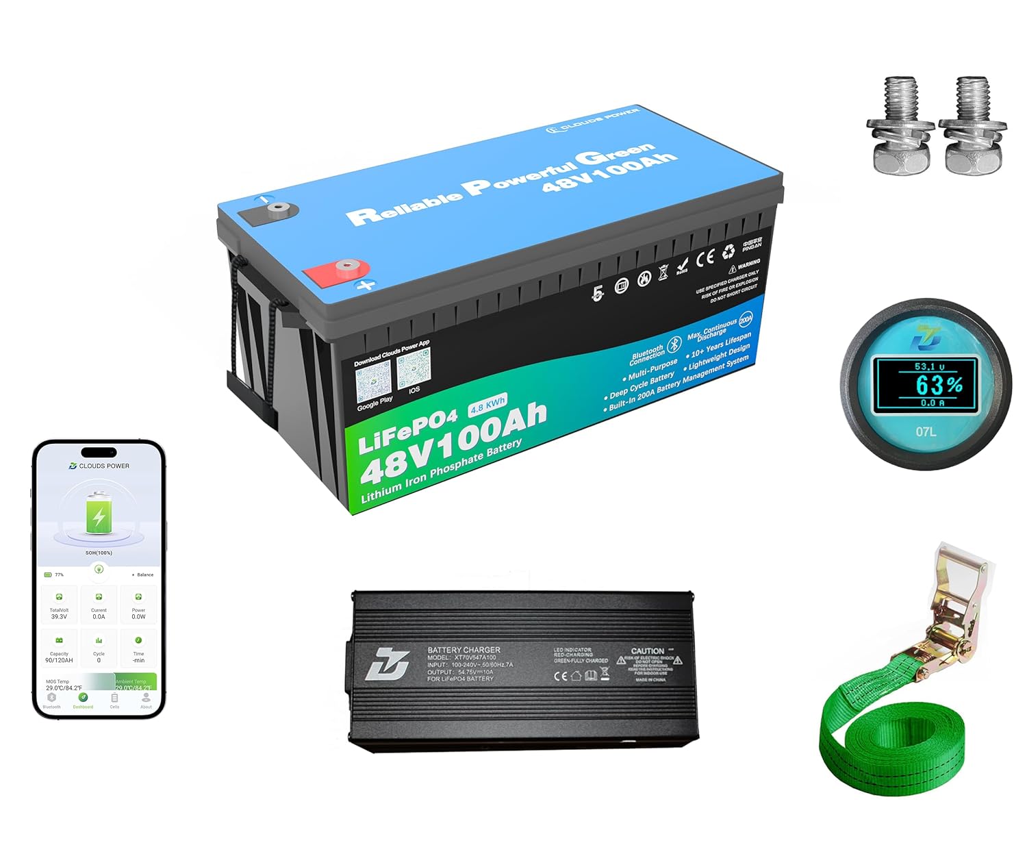 Batterie de chariot de golf au - Lithium Battery 100Ah avis et prix