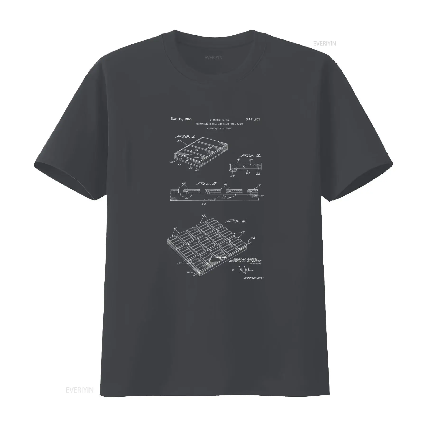 T-shirt à motif panneau solair - Renewable Energy Graphics avis et prix