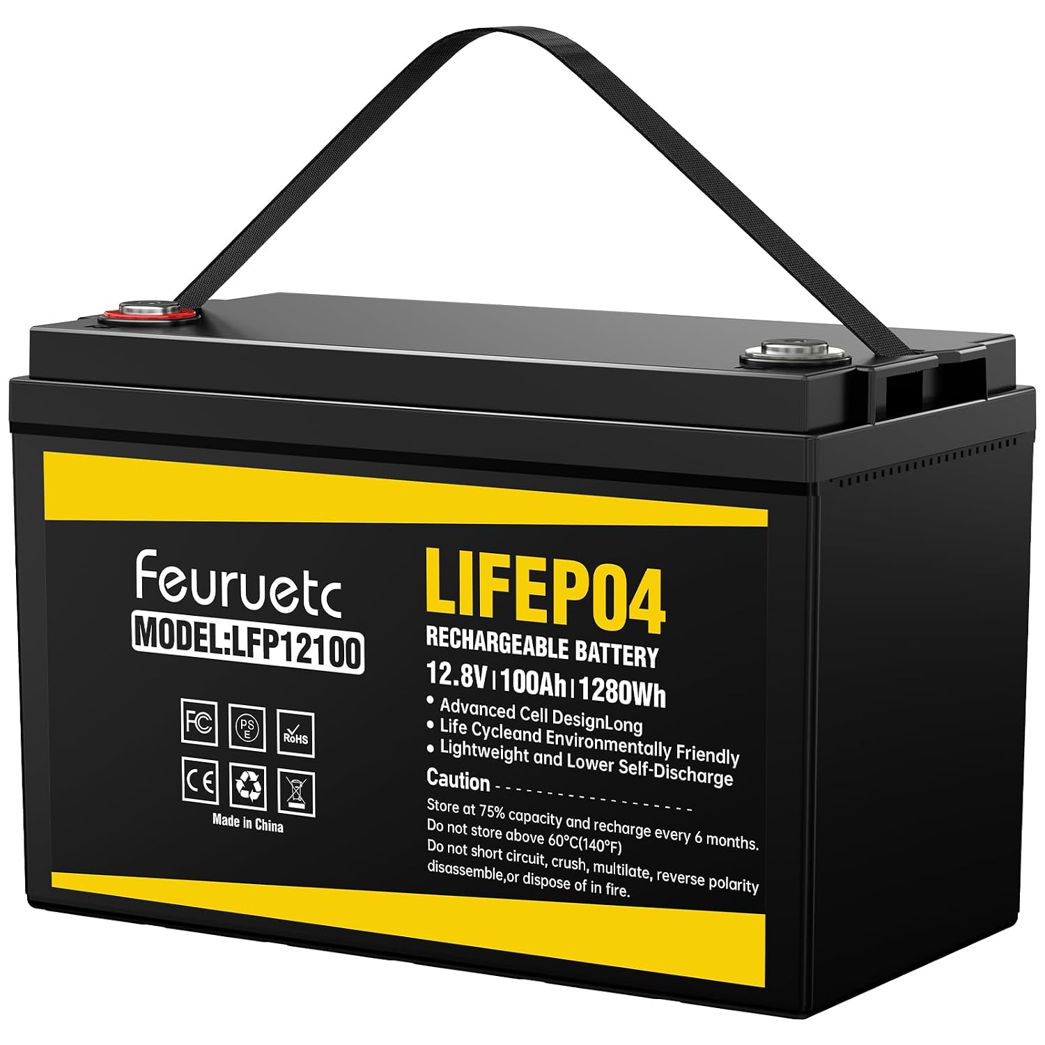 Batterie solaire LiFePO4 12V 1 - Lithium Battery 100Ah avis et prix